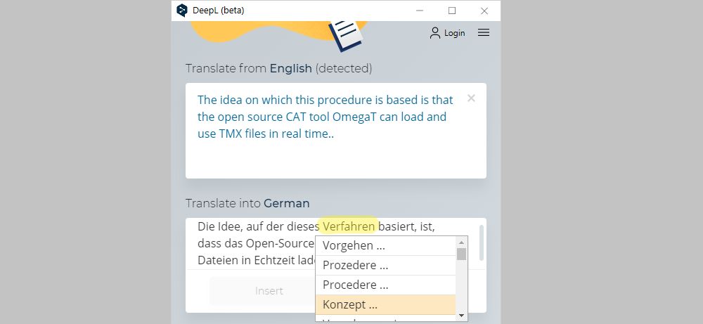 DeepL Translator App for the Desktop is now available